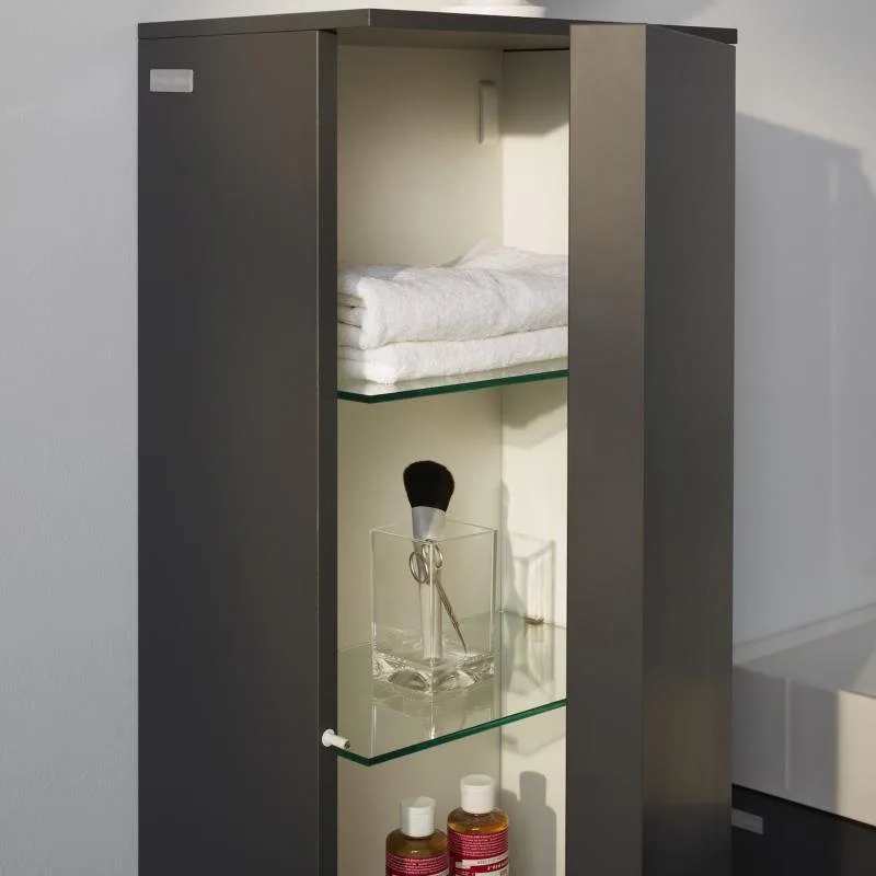 Шкаф-пенал для ванной Laufen Kartell by Laufen 4.0828.8.033.642.1 R, шиферный Sancos — официальный сайт