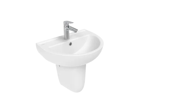 Раковина Creavit Oval TP155-00CB00E-0000 белая глянцевая