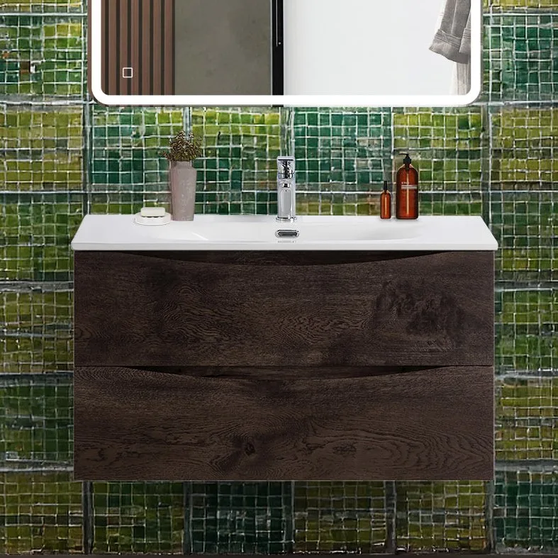 Тумба под раковину без столешницы BelBagno Marino-cer-n 90 подвесная, rovere nature grigio Sancos — официальный сайт
