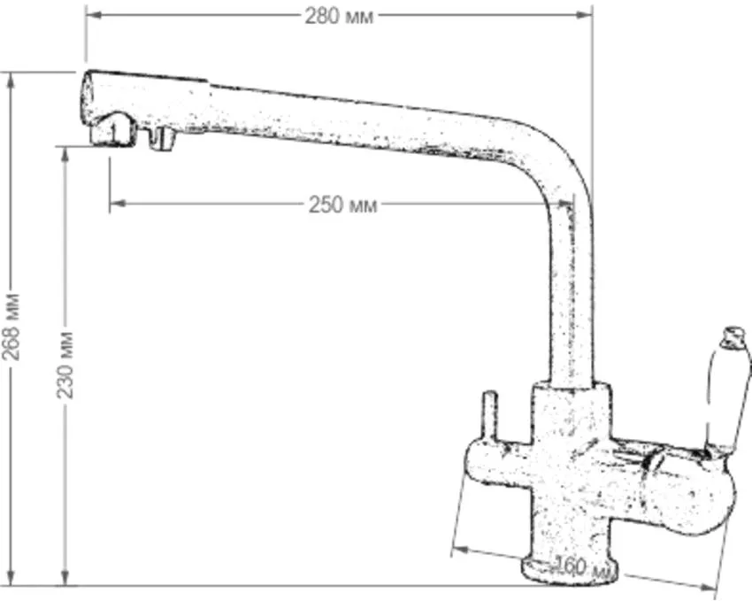 Смеситель для кухни Seaman Barcelone SSL-5384 gun light Sancos — официальный сайт