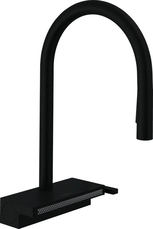 Смеситель для кухни Hansgrohe Aquno Select M81 73831670 матовый черный Sancos — официальный сайт