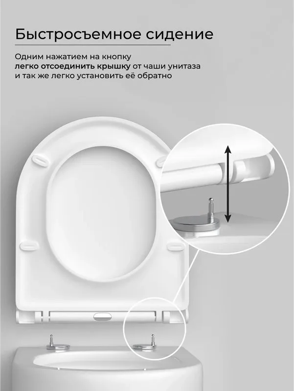 Унитаз подвесной Ceramicanova Long CN3015 Sancos — официальный сайт
