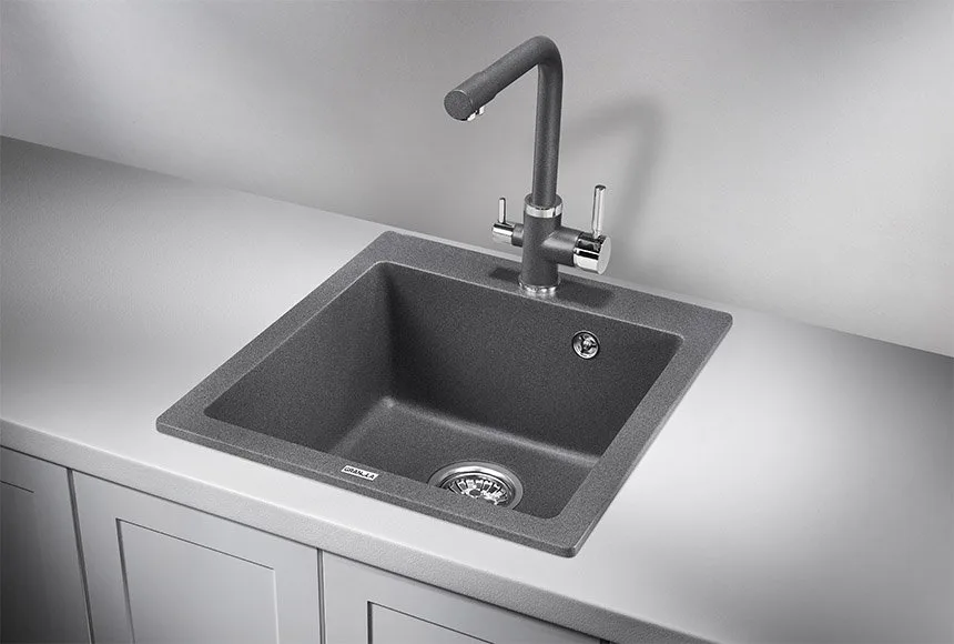 Мойка кухонная Granula 4651, графит Sancos — официальный сайт