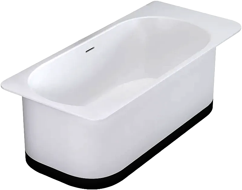 Ванна из искусственного камня Salini Ninfea S-Stone 180x80 см, отдельностоящая, матовая белая, со сл Sancos — официальный сайт