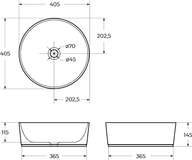Накладная раковина BelBagno BB1342H300 Sancos — официальный сайт