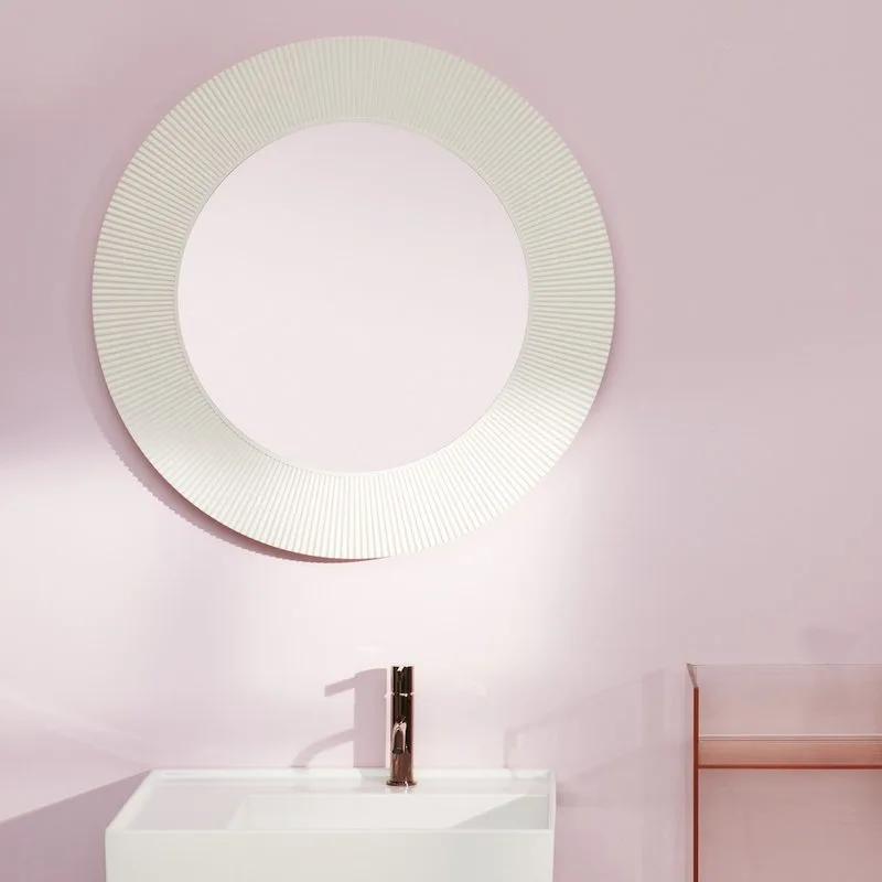 Зеркало круглое Laufen Kartell by Laufen 80 белое Sancos — официальный сайт
