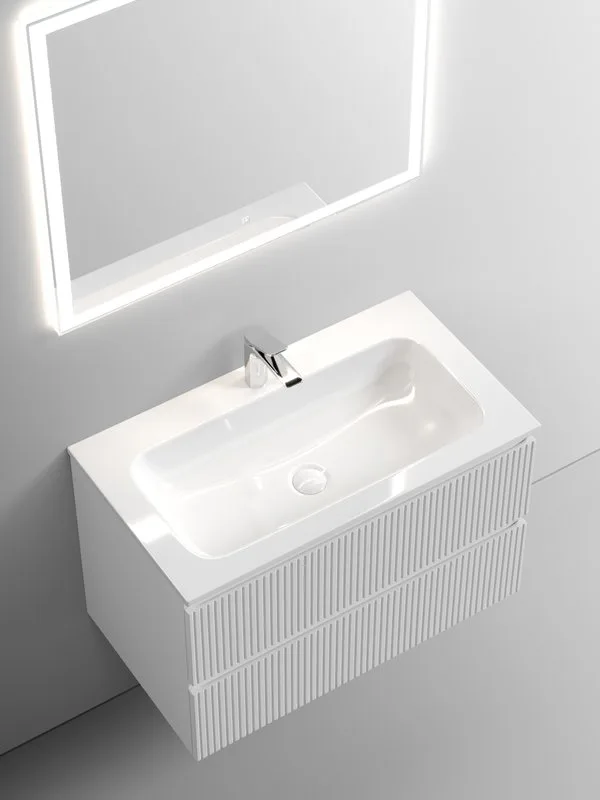 Тумба под раковину Sancos Snob T 80 подвесная Bianco (белый), SNT80W Sancos — официальный сайт