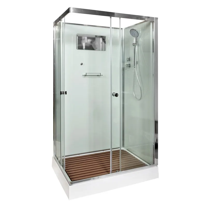 Душевая кабина DTO K402 120х90, профиль хром, стекло прозрачное Sancos — официальный сайт