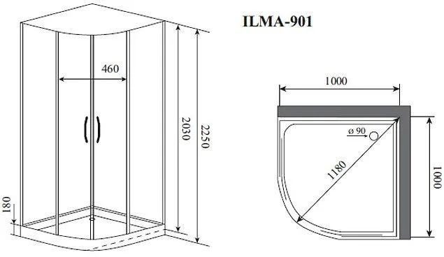 Душевая кабина Timo Premium ILMA 901 Sancos — официальный сайт