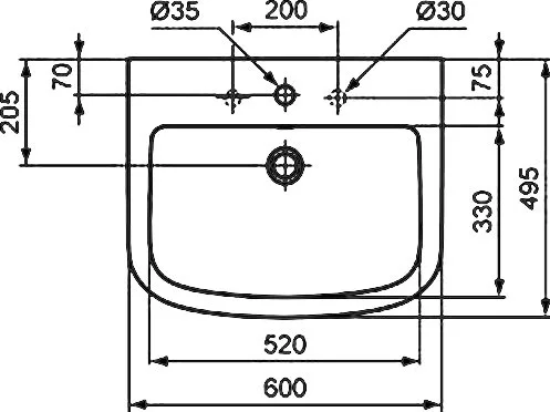Раковина Ideal Standard Tempo T056401 60 см Sancos — официальный сайт