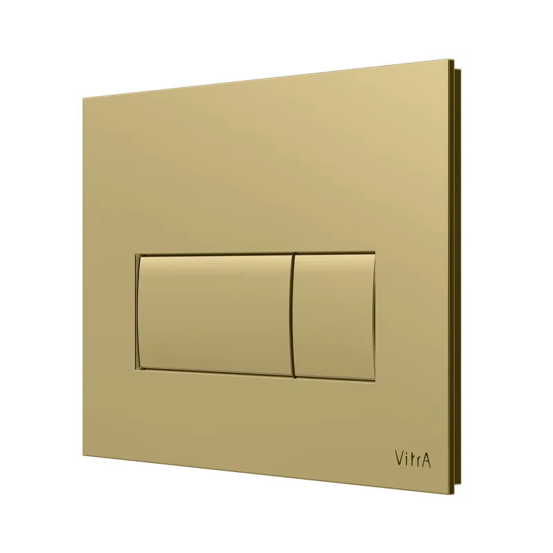 Кнопка смыва VitrA Root Square 740-2324, золото глянец Sancos — официальный сайт