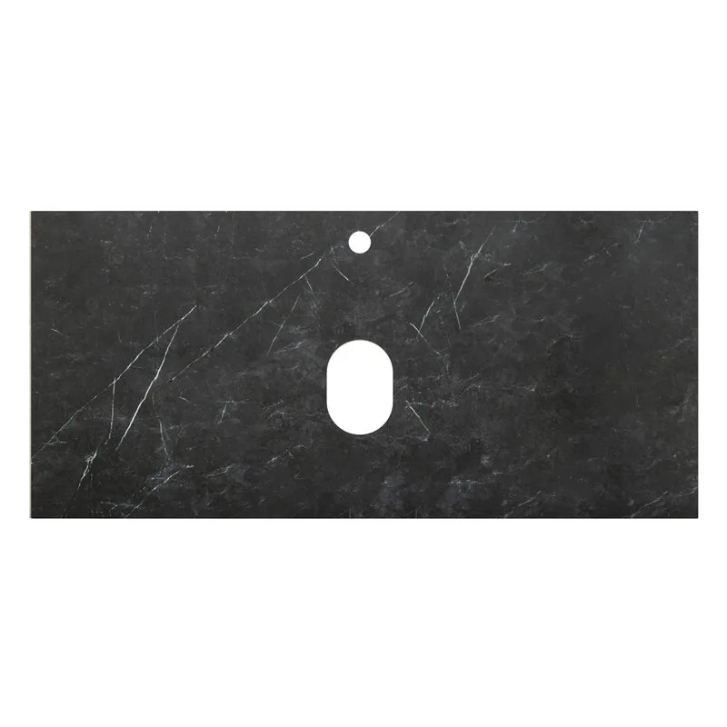 Столешница в ванную под раковину Cezares Slider SLD-100/48-MNO marmo nero opaco Sancos — официальный сайт