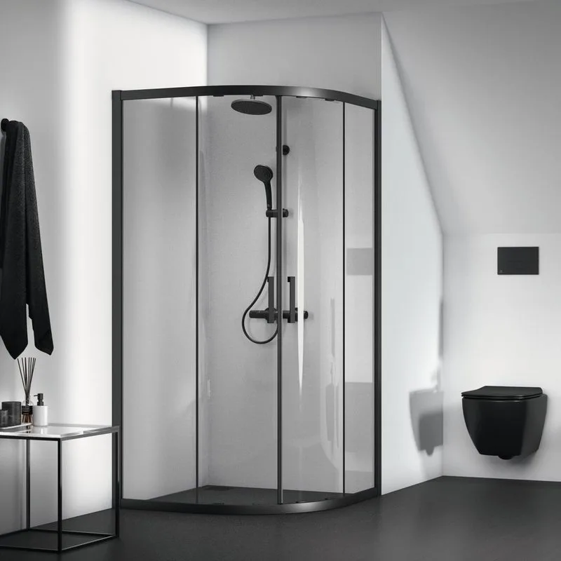 Душевой уголок Ideal Standard Connect 2 100x100, профиль черный шелк Sancos — официальный сайт