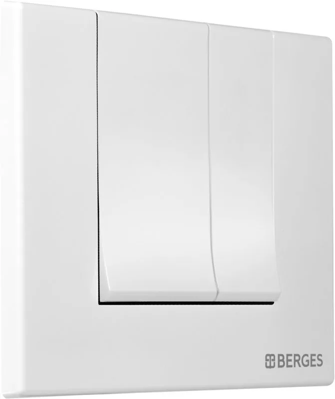Кнопка смыва Berges Novum S4 белый, матовый Sancos — официальный сайт
