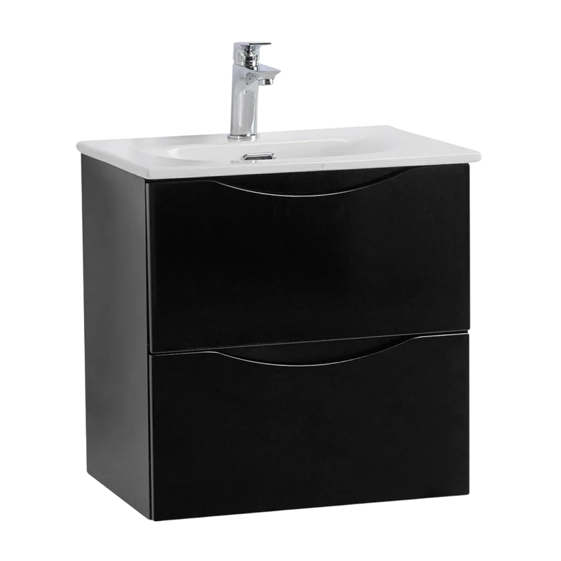 Тумба под раковину без столешницы BelBagno Marino-cer-mini 50 подвесная, nero lucido Sancos — официальный сайт
