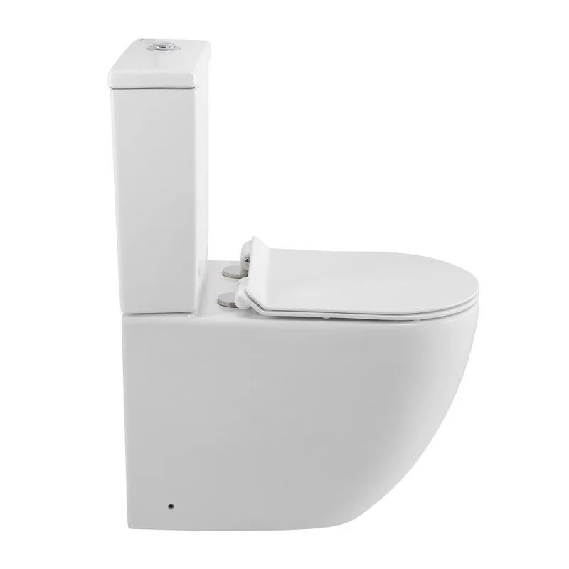 Унитаз-компакт напольный BelBagno Amanda BB051CPR BB076SC с микролифтом, безободковый, белый Sancos — официальный сайт