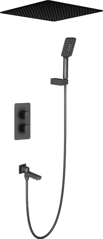Душевой комплект Timo Petruma SX-5019/03SM, С ВНУТРЕННЕЙ ЧАСТЬЮ, черный Sancos — официальный сайт