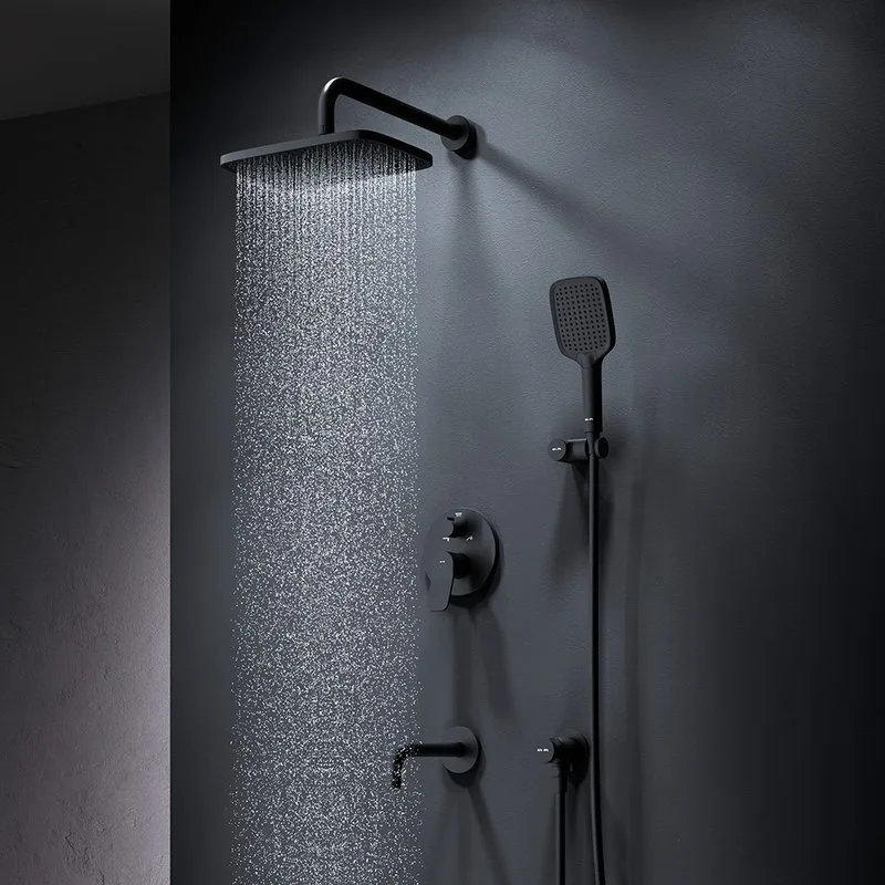 Душевой комплект AM.PM X-Joy FB85A3RH42 С ВНУТРЕННЕЙ ЧАСТЬЮ, черный Sancos — официальный сайт
