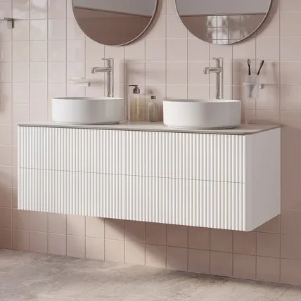 Тумба под раковину без столешницы IDDIS Aiger 120 подвесная, матовая белая soft touch Sancos — официальный сайт