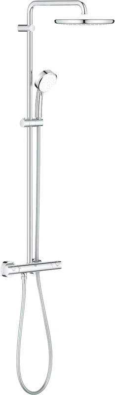 Душевая стойка Grohe Tempesta Cosmopolitan System 250 26670000, с термостатом, хром Sancos — официальный сайт