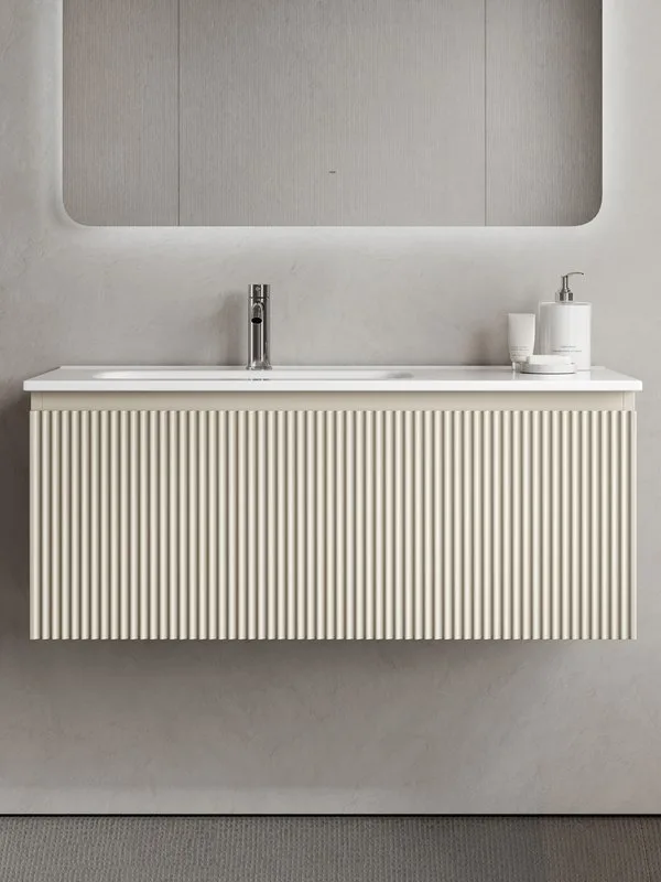 Тумба под раковину Sancos Snob R 1.0 100 подвесная Beige soft (капучино), SNR1.0100LCE Sancos — официальный сайт
