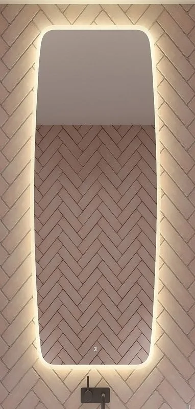 Зеркало Art&Max Forli 50х120 с LED-подсветкой, 6000К Sancos — официальный сайт