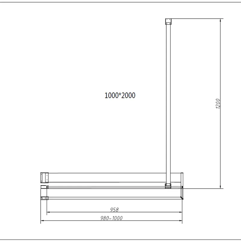 Душевая перегородка Vincea Walk-in HR VSW-4HR100CG 100 см, профиль глянцевый хром, стекло тонированн Sancos — официальный сайт