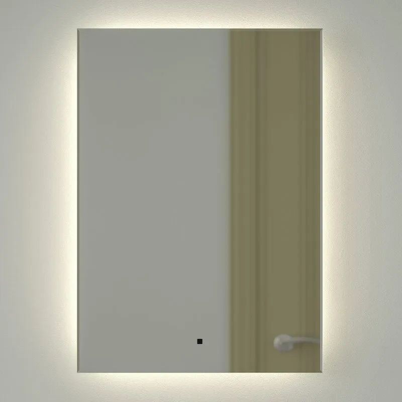Зеркало Defesto Glow DF 2504R 50х70 с LED-подсветкой, 4 500 K, инфракрасный выключатель