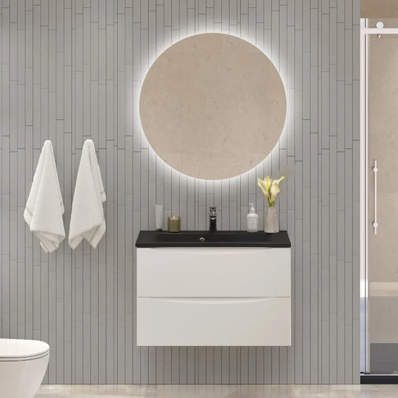 Тумба под раковину без столешницы BelBagno Marino 80 bianco lucido, подвесная Sancos — официальный сайт