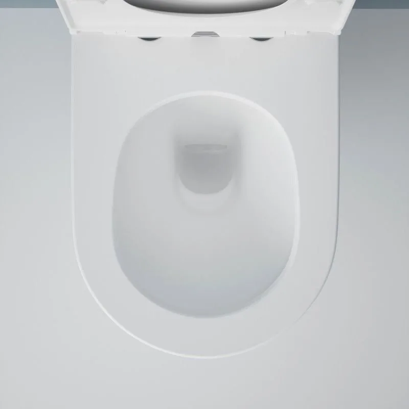 Подвесной унитаз Esbano Fortex-53T ESUPFORT53TW белый глянец безободковый, смыв Торнадо, с сиденьем  Sancos — официальный сайт