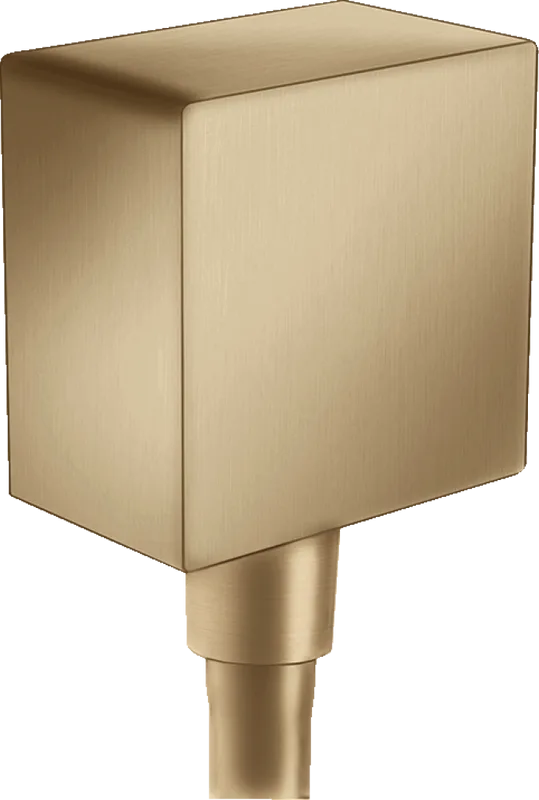 Шланговое подключение Hansgrohe Fixfit Square 26455140, шлифованная бронза Sancos — официальный сайт