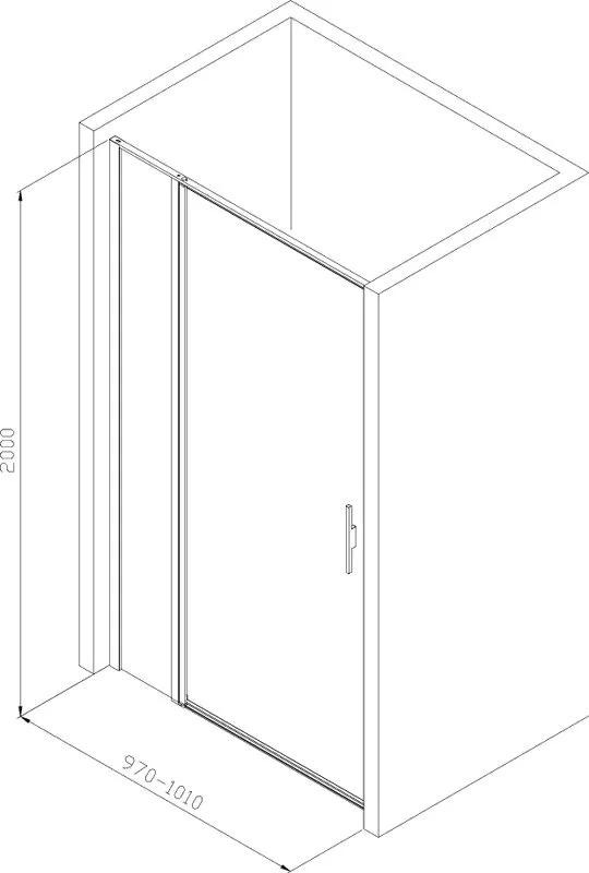 Душевая дверь в нишу Allen Brau Priority 3.31006.BBA 100 Sancos — официальный сайт