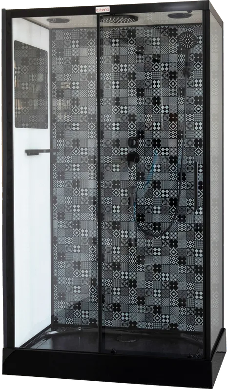 Душевая кабина Esbano Negro ESKBB1280CKR Sancos — официальный сайт