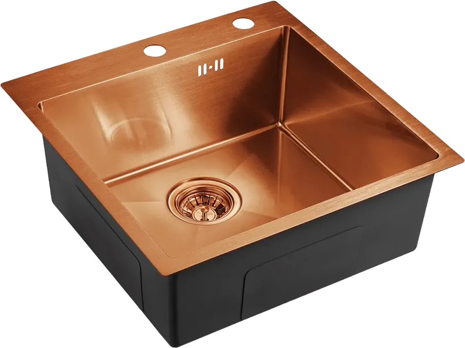 Мойка кухонная Emar PVD EMB-117A PVD Nano Coppery Sancos — официальный сайт