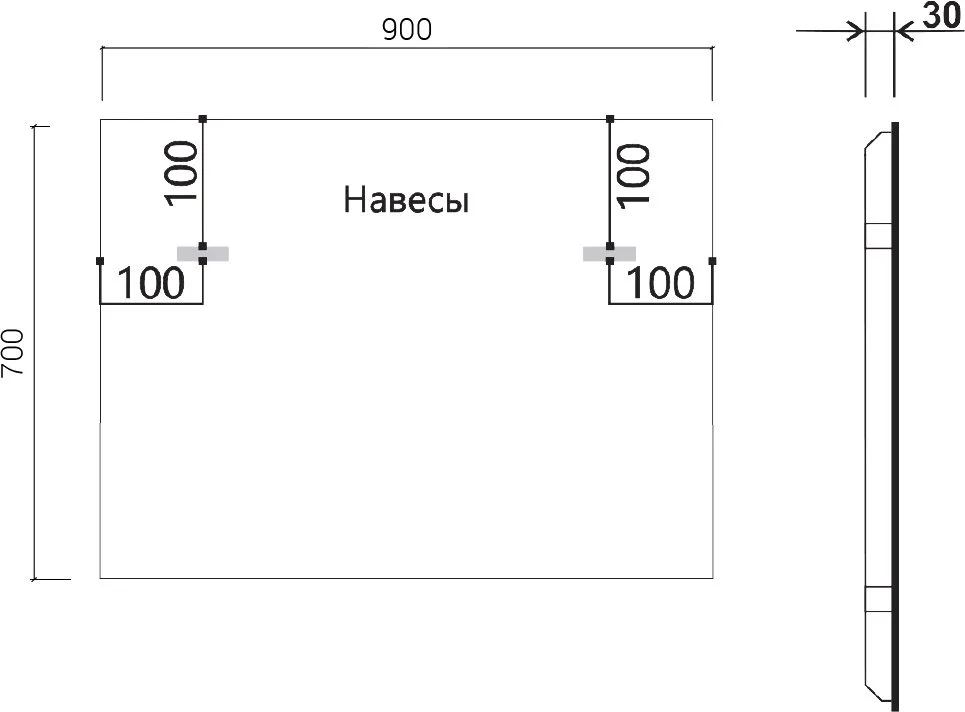 Зеркало Vincea VLM-3VN900B 100х80 с подсветкой Sancos — официальный сайт