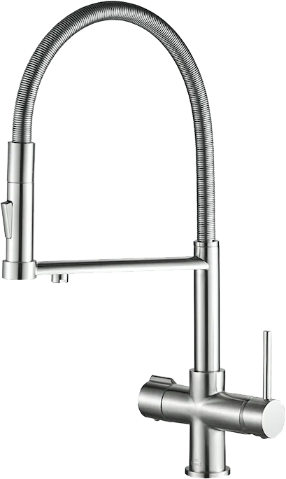 Смеситель для кухни Steel Hammer SH 2002 SATIN матовый с гибким изливом Sancos — официальный сайт