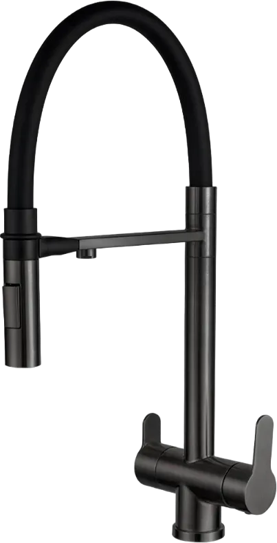 Смеситель для кухни Zorg Sanitary SZR-3030 GRAFIT черный Sancos — официальный сайт