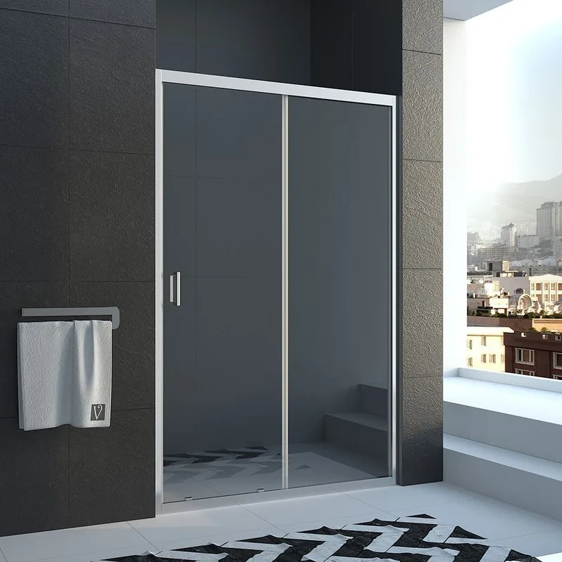 Душевая дверь в нишу Veconi Vianno VN40-130-01-C1 130 см, профиль хром, стекло прозрачное Sancos — официальный сайт