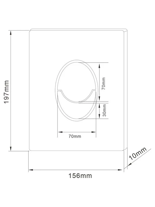 Кнопка смыва для инсталляции Abber AC0125MB АБС-пластик, цвет матовый черный
