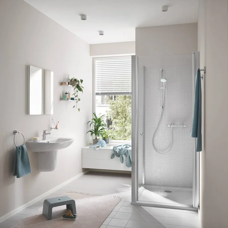 Термостатический смеситель Grohe Precision Flow 34841000 с душевым гарнитуром Sancos — официальный сайт