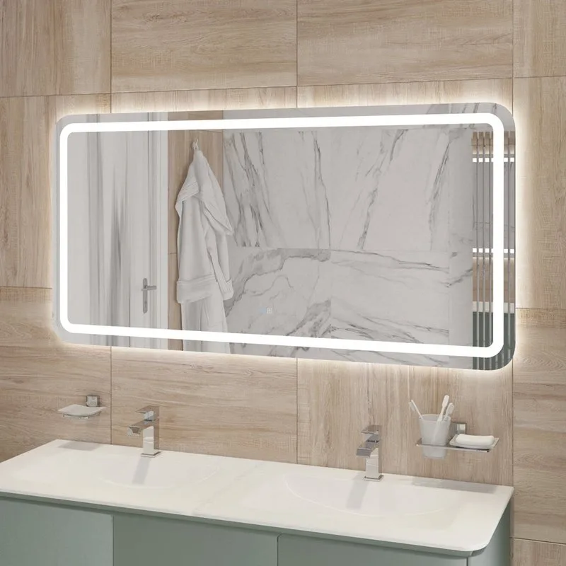 Зеркало Cezares Stylus 150х70 с подсветкой, с антизапотевателем Sancos — официальный сайт