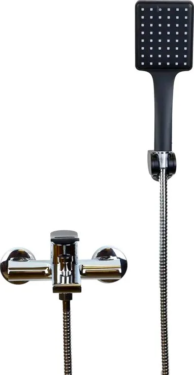 Смеситель для ванны с душем Bronze de Luxe Element EL03CB, хром, черный Sancos — официальный сайт
