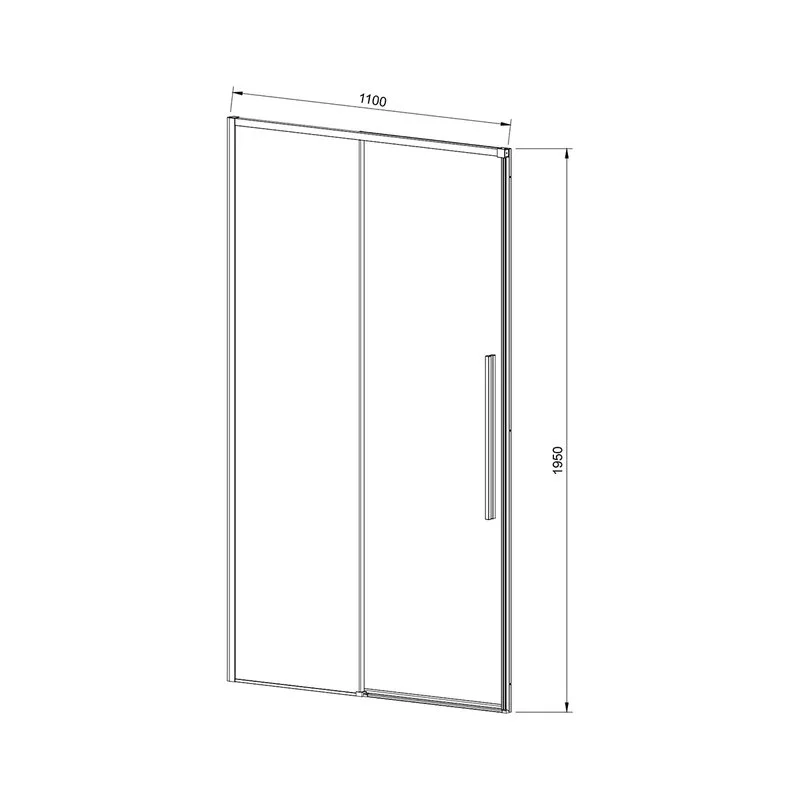 Душевая дверь в нишу Vincea Slim-N VDS-4SN110CLG 110 см, профиль брашированное золото, стекло прозра Sancos — официальный сайт