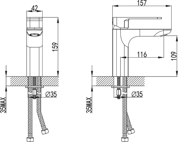 Смеситель для раковины IDDIS Slide SLIWT00i01 белый Sancos — официальный сайт