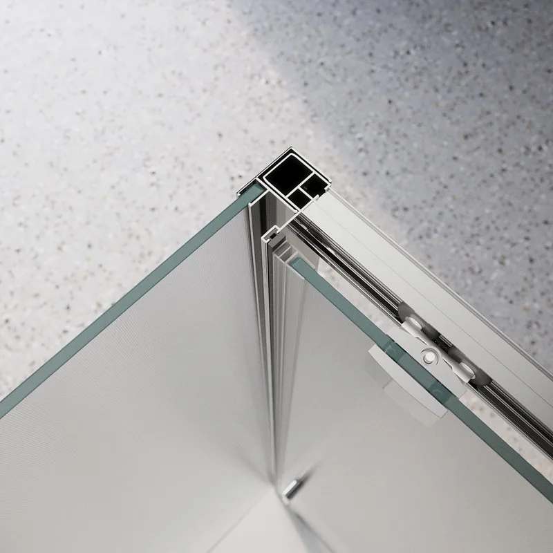 Душевой уголок BelBagno Luce AH-1-120/90-P-Cr профиль хром, стекло рифленое Sancos — официальный сайт
