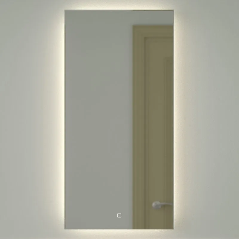 Зеркало Defesto Glow DF 2505S 50х100 с LED-подсветкой, 4 500 K, сенсорный выключатель