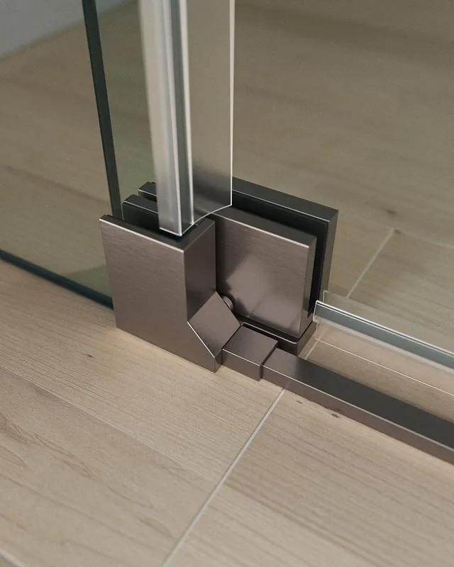 Душевая дверь в нишу Cezares Slider B 1 70/80 Grigio GM профиль оружейная сталь, стекло серое Sancos — официальный сайт