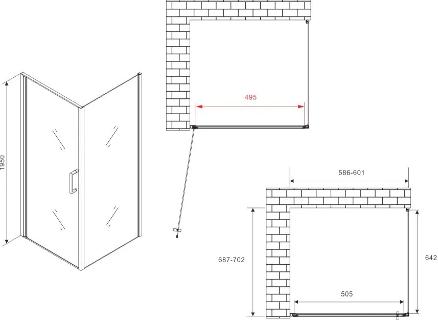 Душевой уголок Abber Sonnenstrand AG04060-S70 70x60, профиль хром, стекло прозрачное Sancos — официальный сайт