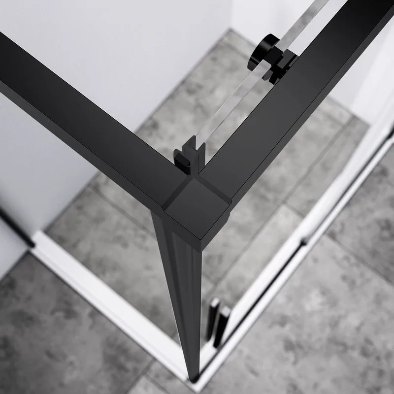 Душевой уголок Vincea Slim-N VSR-4SN8014CLB 140х80 см, профиль черный Sancos — официальный сайт