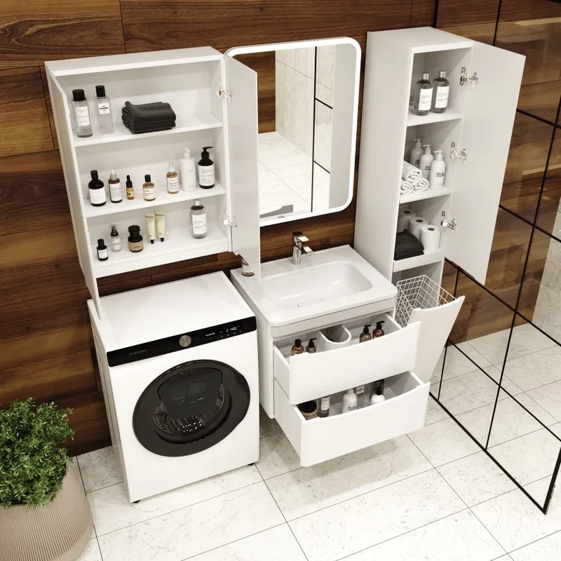 Тумба под раковину без столешницы Style Line Бергамо Мини 60 Люкс Plus подвесная, антискрейтч белая